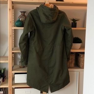 Uniqlo Hooded Field Jacket - Olive Green
